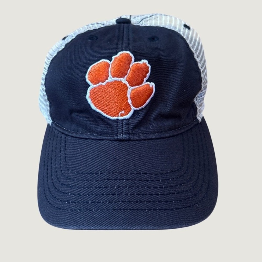 Legacy Clemson Tigers Hat Kids Navy Blue Mesh Trucker Snapback SIZE OSFA